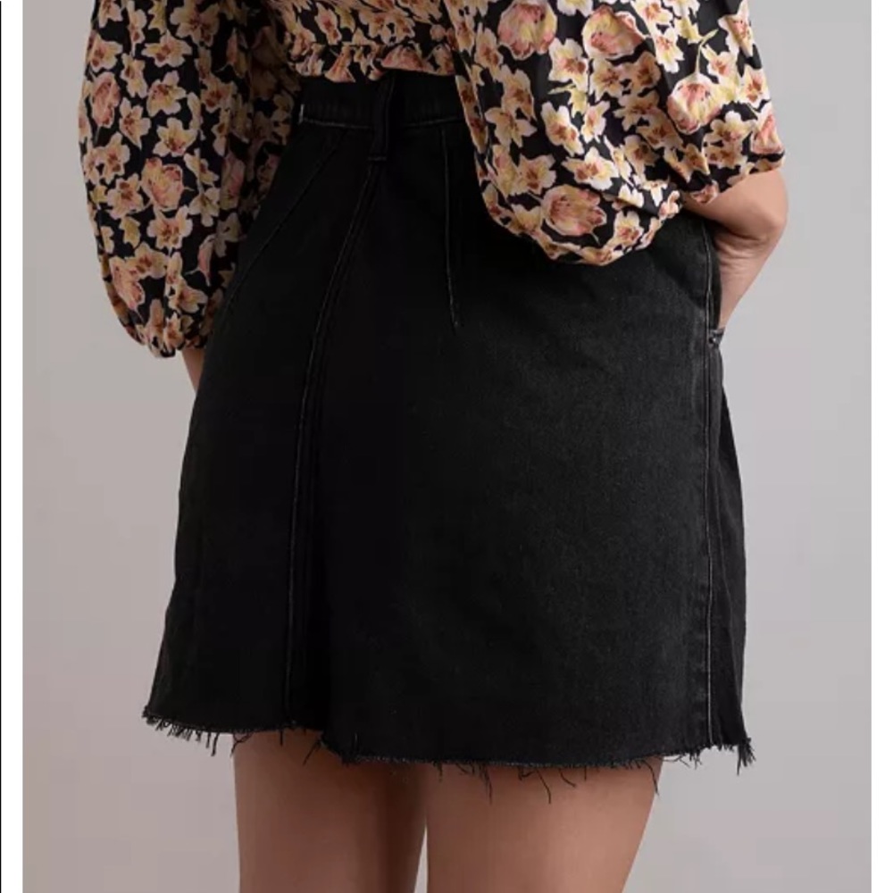5. Free People We The Free Cosmico Flirt Denim Skirt - Picture 2 of 9